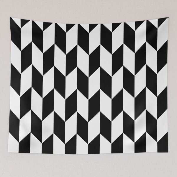 Item preview, Black Thick Offset Chevrons designed and sold by ImageNugget.