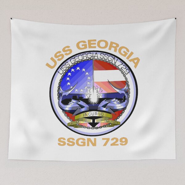Item preview, USS Georgia (SSGN-729) Crest for Dark Colors designed and sold by Nikki SpaceStuffPlus.