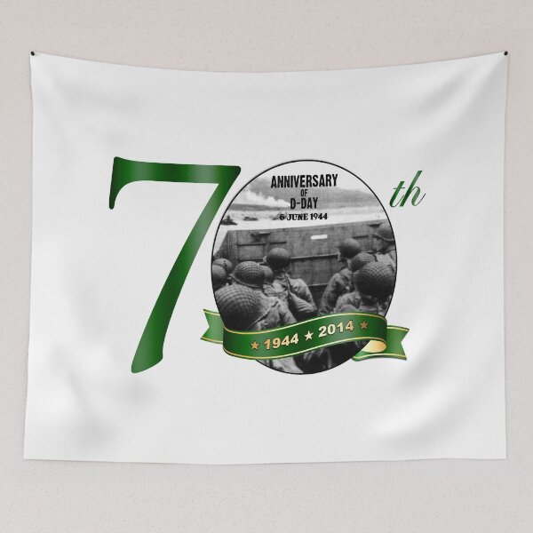 Item preview, 70th Anniversary of D-Day Logo designed and sold by Nikki SpaceStuffPlus.