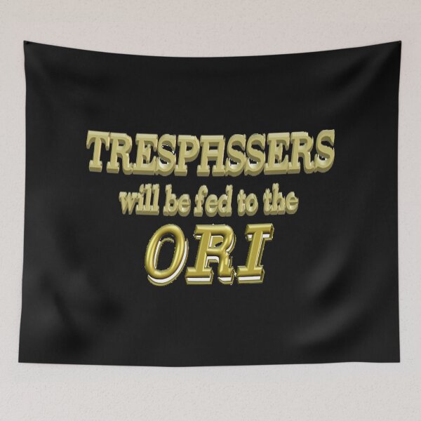 Item preview, Trespassers Will Be Fed to the Ori - Dark Backgrounds designed and sold by Nikki SpaceStuffPlus.