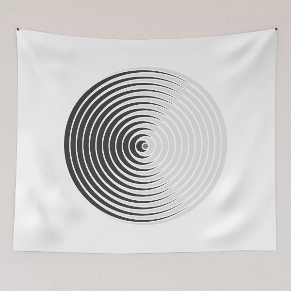 Item preview, Spiky Circle Pattern - Black and White designed and sold by joshdbb.