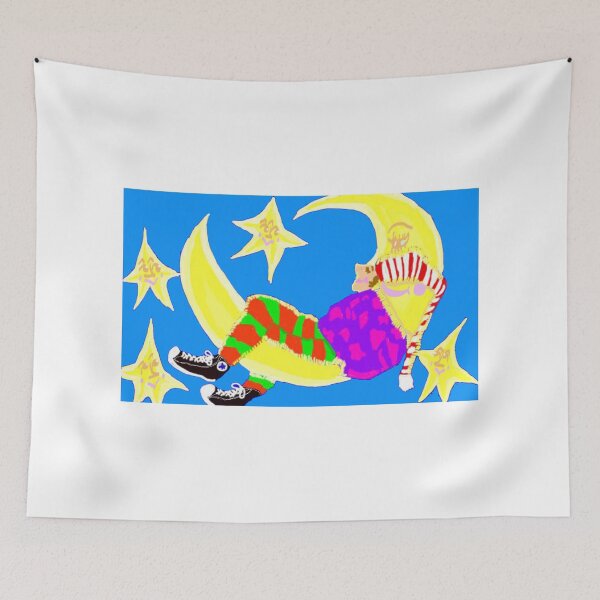 Item preview, Sleeping On The Moon Surrounded By Stars designed and sold by pinkyjainpan.
