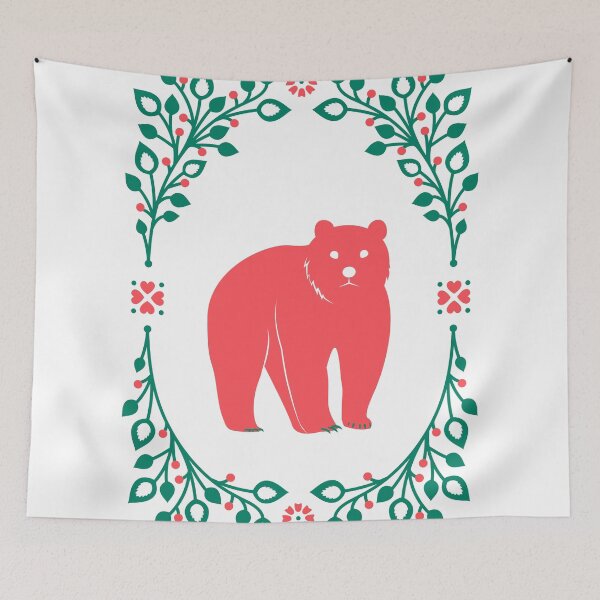 Item preview, Folk Forest Bear designed and sold by istaria.