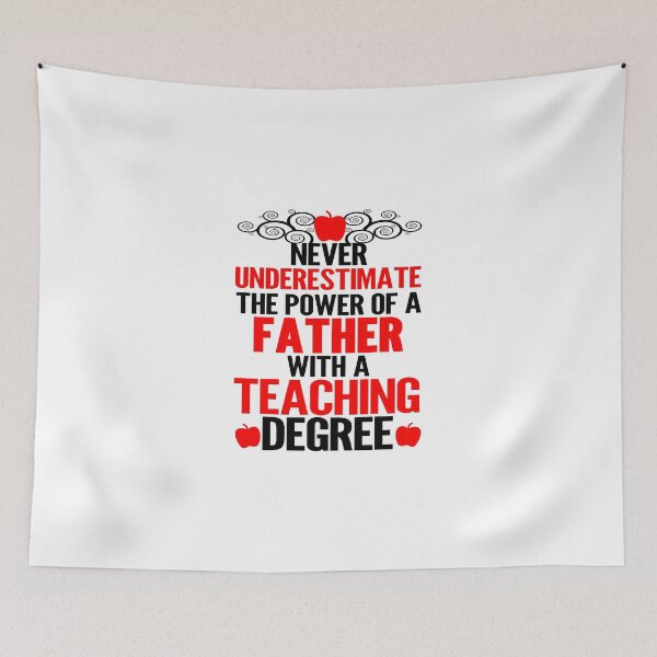 Item preview, Never Underestimate A Father With A Teaching Degree designed and sold by evahhamilton.