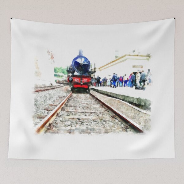 Item preview, Steam locomotive in station designed and sold by Giuseppe Cocco.