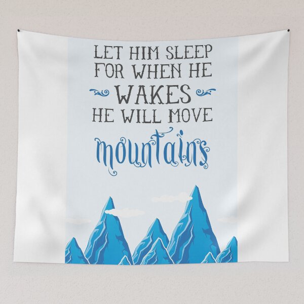 Item preview, Let him sleep for when he wakes he will move mountains designed and sold by nektarinchen.