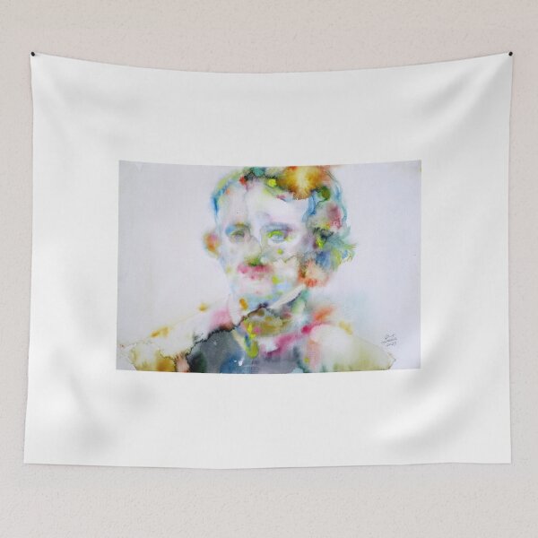 Item preview, EDGAR ALLAN POE - watercolor portrait.4 designed and sold by lautir.
