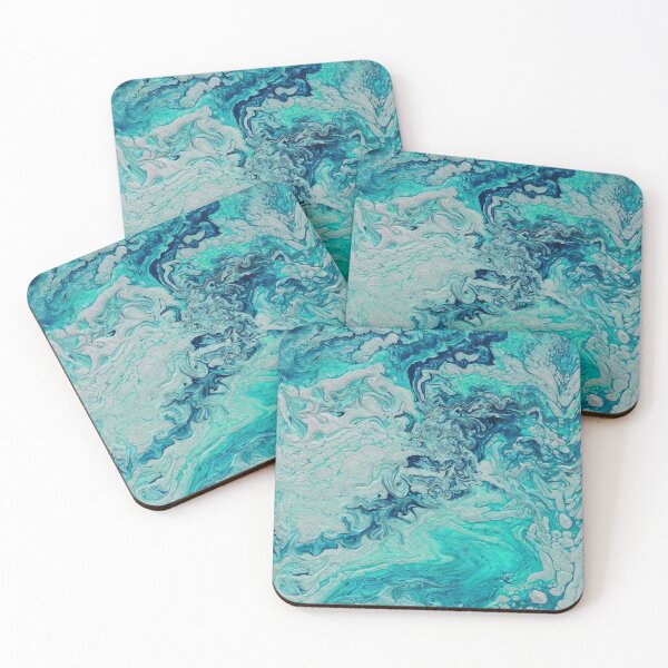 Item preview, Turquoise River designed and sold by WILD CROW STUDIO.