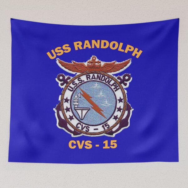 Item preview, USS Randolph (CV/CVA/CVS-15) Crest for Dark Colors designed and sold by Nikki SpaceStuffPlus.