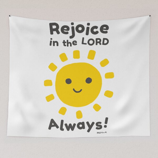 Item preview, Rejoice In The Lord Always! - Philippians 4:4 designed and sold by Oh Praise Him!.
