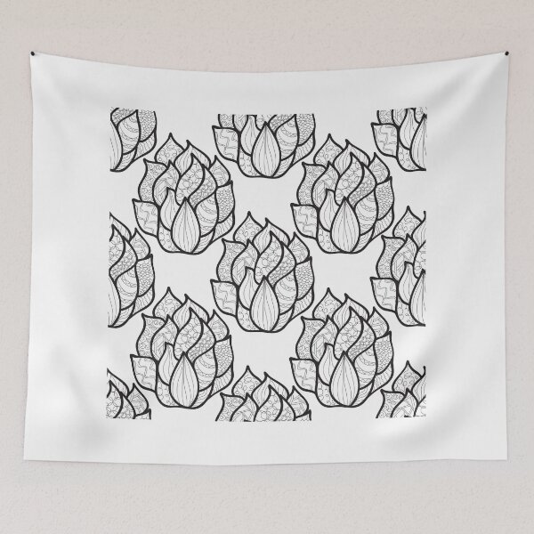 Item preview, Abstract hand-drawn pattern with waves designed and sold by AnaMOMarques.
