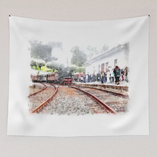 Item preview, Vatican station with train with steam locomotive designed and sold by Giuseppe Cocco.