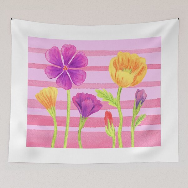 Item preview, Happy Flowers In The Garden designed and sold by Irina Sztukowski.