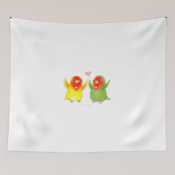 Item preview, Lovebirds Forever In Love designed and sold by BasilFox.