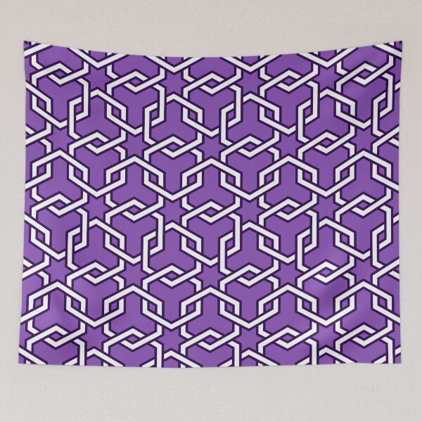Item preview, LightPurple Interlocked Hexagon Chains designed and sold by ImageNugget.