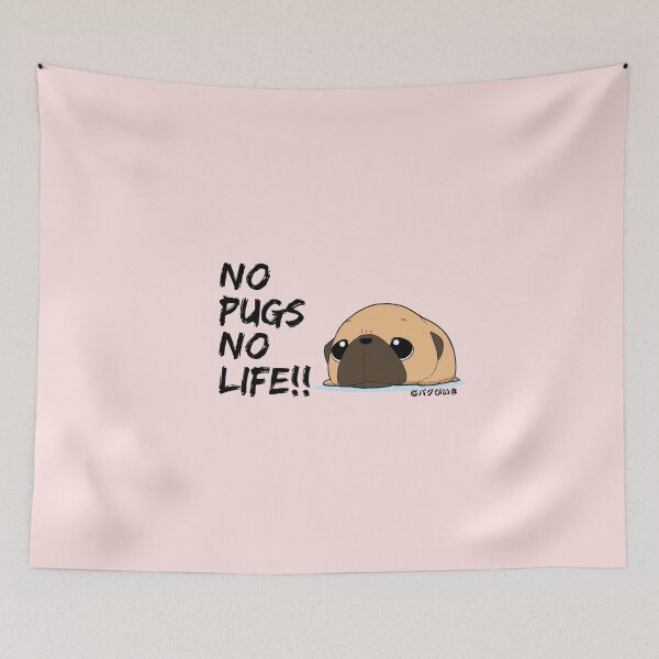 Item preview, NO PUGS NO LIFE!! fawn pug by Pugbiiki designed and sold by pugbiiki.