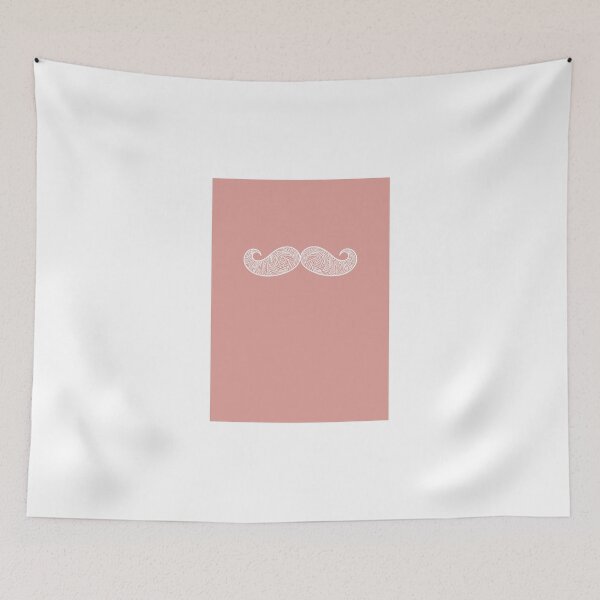 Aperçu de l'œuvre Peach & White Moustache créée et vendue par artisanobscure.