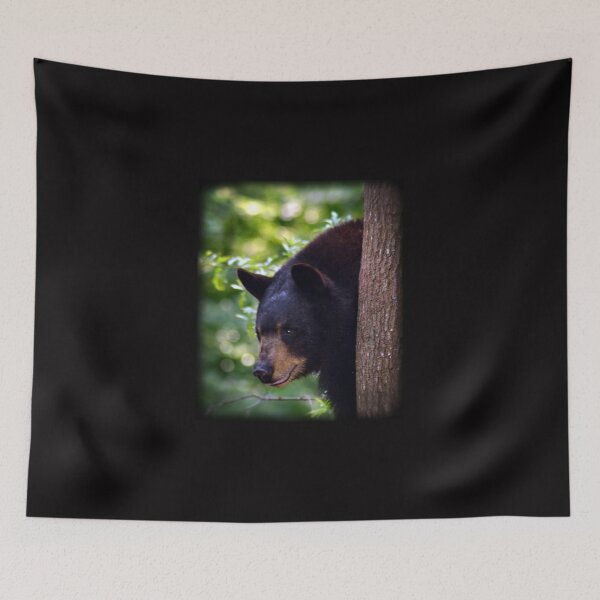 Item preview, Face of Black Bear in Tree designed and sold by WhiteOak Art Designs.