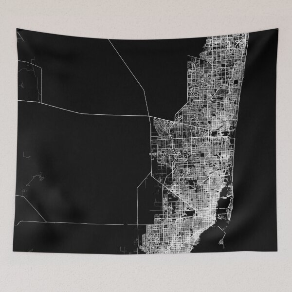 Item preview, Miami map  designed and sold by linelinelines.