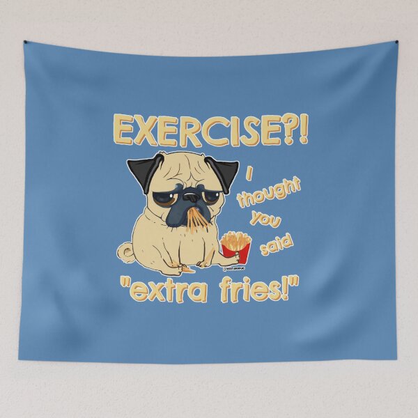 Item preview, Pug with Extra Fries designed and sold by darklordpug.