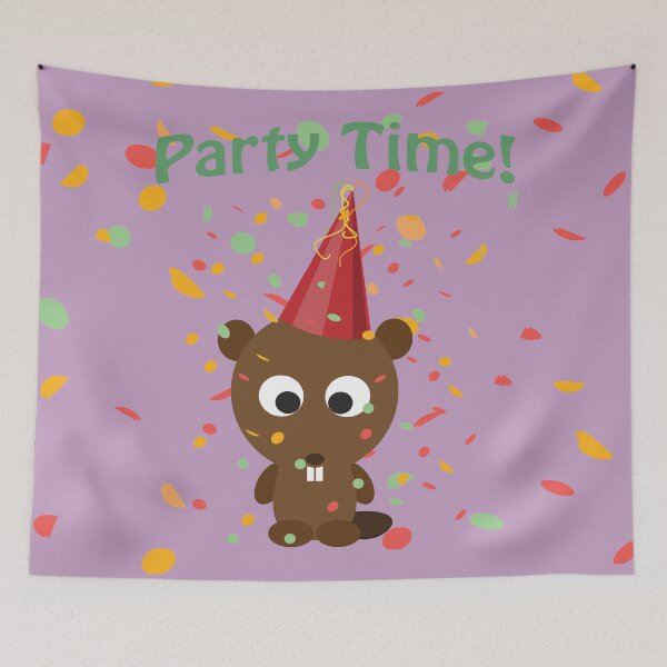 Item preview, Party Time Beaver designed and sold by Hedgie Designs.