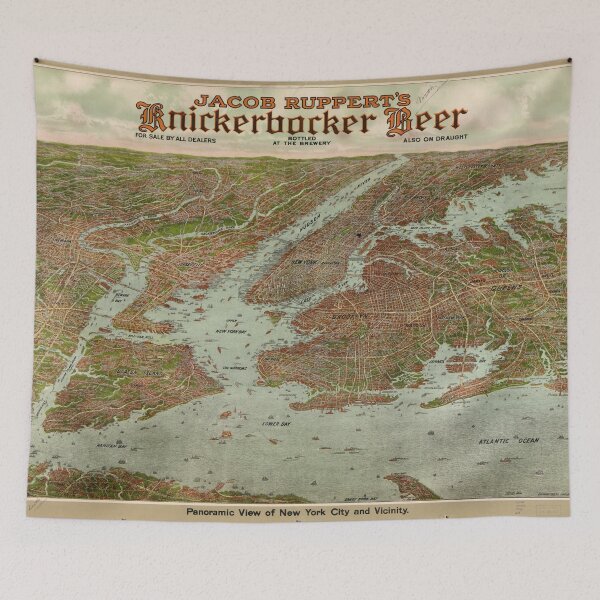 Item preview, Vintage Pictorial Map of The NYC Area (1912) designed and sold by BravuraMedia.