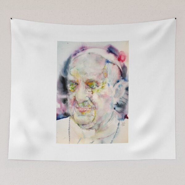 Item preview, POPE FRANCIS - watercolor portrait.5 designed and sold by lautir.
