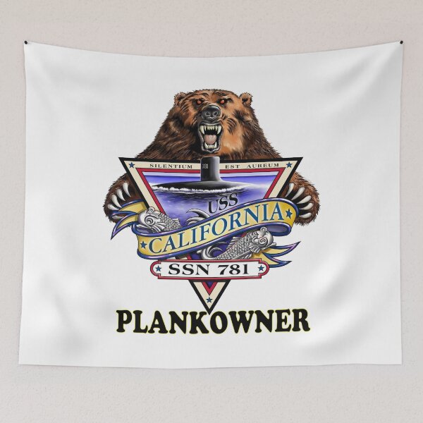 Item preview, SSN-781 USS California Plank Owner Crest designed and sold by Nikki SpaceStuffPlus.