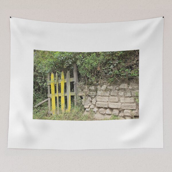 Item preview, Overgrown Yellow Wood Gate designed and sold by rhamm.
