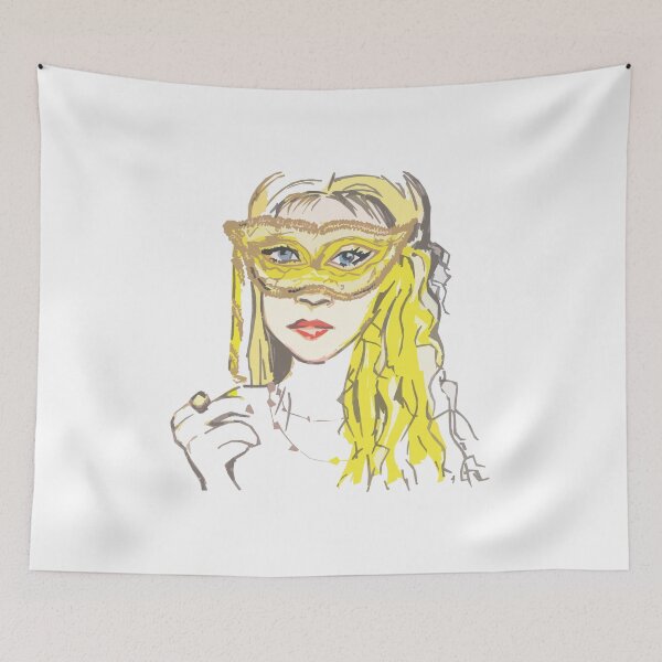 Item preview, masquerade woman designed and sold by KitCatCards.