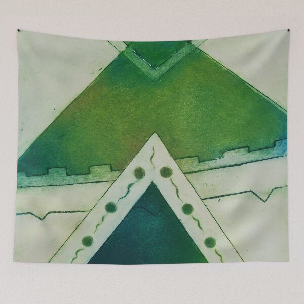 Item preview, Unbalanced Triangles Green Version designed and sold by LizDraws.