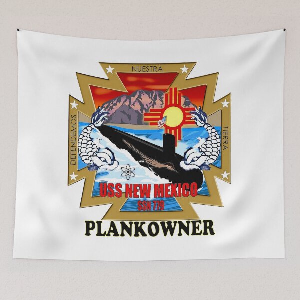 Item preview, SSN-779 USS New Mexico Logo Plank Owner designed and sold by Nikki SpaceStuffPlus.