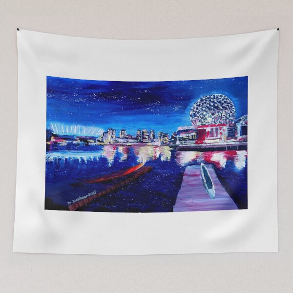 Item preview, Vancouver skyline at night designed and sold by artshop77.