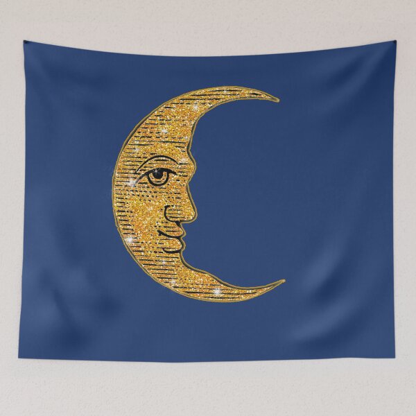 Item preview, Sparkly Crescent Moon with Faux Glitter designed and sold by Greenbaby.