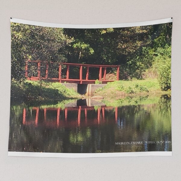 Item preview, Reflection - Red Foot Bridge  designed and sold by Maureen Zaharie.