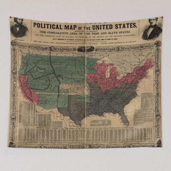 Item preview, Vintage Political Map of The United States (1856) designed and sold by BravuraMedia.