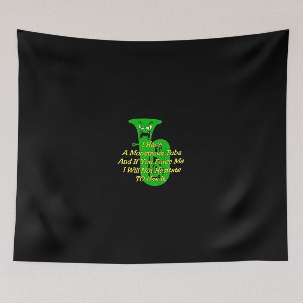 Item preview, Funny Green Monstrous Tuba designed and sold by mamza.