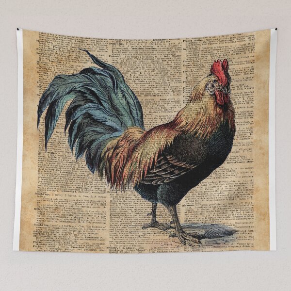 Item preview, Cottage Rooster Illustration Vintage Dictionary Book Page designed and sold by DictionaryArt.