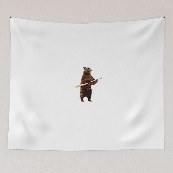 Item preview, Bear with Bat_white Logo - Polygonal designed and sold by fohkat.