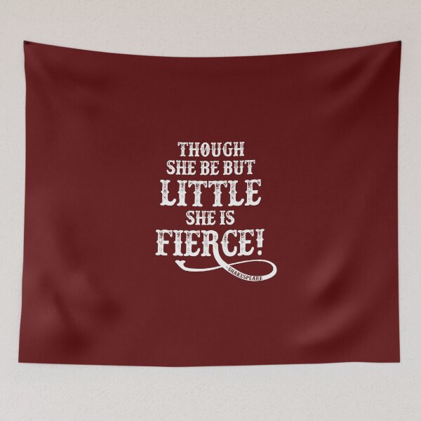Item preview, Shakespeare Quote Typography - Though She Be ... designed and sold by Maehemm.