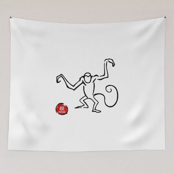 Item preview, Year of The Monkey Chinese Zodiac Monkey Symbol designed and sold by ChineseZodiac.