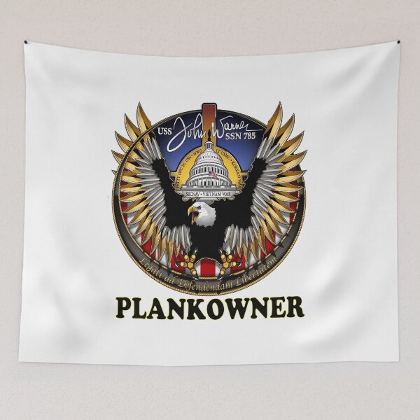 Item preview, SSN-785 USS John Warner Plank Owner Crest designed and sold by Nikki SpaceStuffPlus.