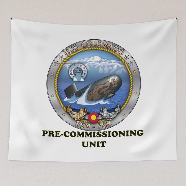 Item preview, SSN-788 USS Colorado Pre-commissioning Unit Crest designed and sold by Nikki SpaceStuffPlus.