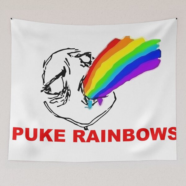 Item preview, PUKE RAINBOWS TROLL designed and sold by FUZZ PI.
