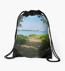 Sheldon Marsh Beach Trail Drawstring Bag
