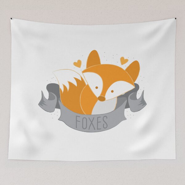 Item preview, Foxes (LOVE BANNER) designed and sold by jazzydevil.