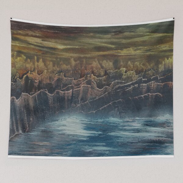 Item preview, Evening sky over mountain lake designed and sold by George Hutton Hunter.