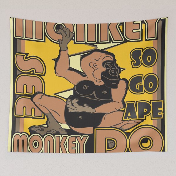 Item preview, Monkey See Monkey Do - So Go APE designed and sold by MontanaJack.