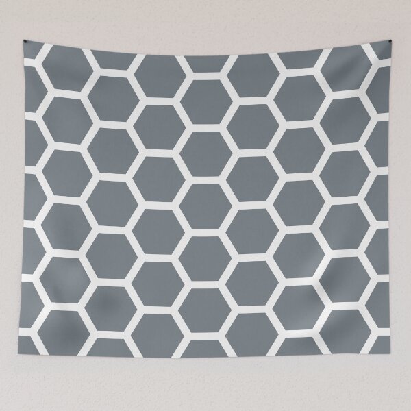 Item preview, CoolGrey Honecomb Pattern designed and sold by ImageNugget.