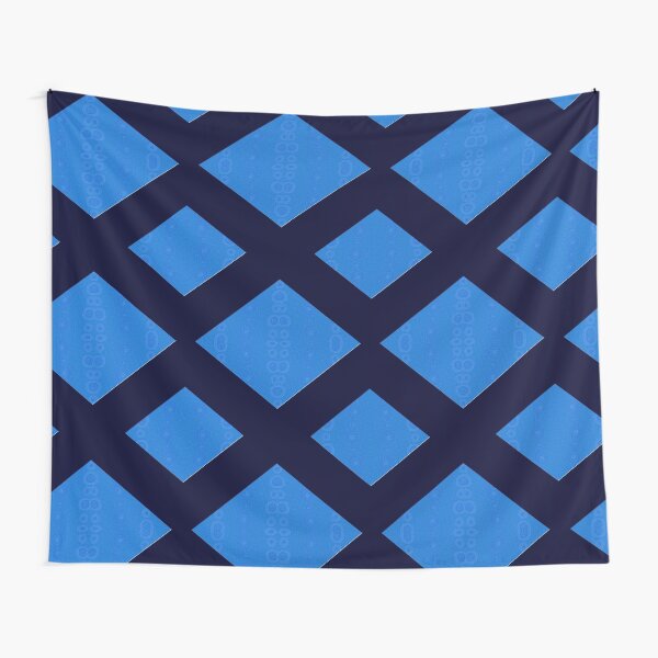 Motif losanges, Deep Blue Ocean Tentures